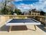RS Barcelona Outdoor American Pool Table - White Finish - Installation - Side
