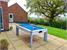 DPT Fusion Outdoor Pool Table in White with Blue Cloth - Installation