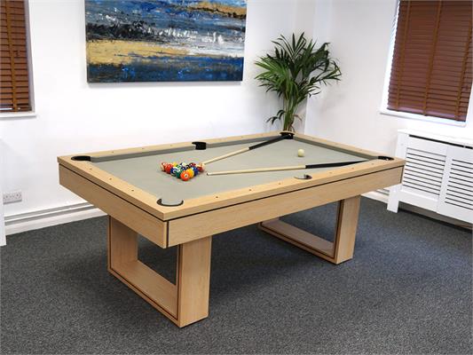 Signature Burton Pool Dining & Table Tennis Top: Oak