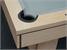 Signature Burton Wood Bed Pool Dining Table in Oak - Corner Pocket