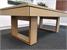 Signature Burton Wood Bed Pool Dining Table in Oak - Low Angle View