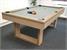 Signature Burton Wood Bed Pool Dining Table in Oak - Playing Surface