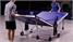 Cornilleau Sport 300 Table Tennis Table - Blue Finish - Lifestyle - Fold
