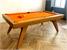 Signature Sexton Pool Dining Table - Oak Finish - Orange Cloth without Tops