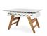 RS Barcelona RS3 Wood Dining Football Table - White Finish - Rectangle Top