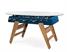 RS Barcelona RS3 Wood Dining Football Table - Blue Finish - Oval Top