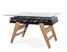 RS Barcelona RS3 Wood Dining Football Table - Black Finish - Rectangle Top