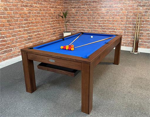 Signature Chester Walnut Pool Dining Table: 7ft - Warehouse Clearance