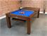 Signature Chester Pool Dining Table - Walnut Finish - Warehouse Clearance - Half Dining Top