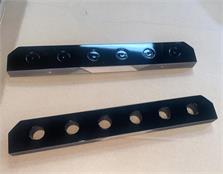 Billiards Montfort Cue Rack for 6 Cues: High Gloss Black Finish - Warehouse Clearance