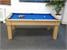 Signature Oxford Pool Dining Table in Light Oak - Side View