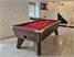 Signature Pro Edition Tournament Pool Table - Lincoln Walnut Finish - Red Cloth