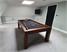 Signature Chester Pool Dining Table - Solid Walnut Finish - Black Cloth - 2