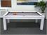 Signature Chester Pool Dining Table - White Finish - Side View