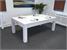 Signature Chester Pool Dining Table - White Finish - Dining Set Up