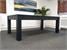 Signature Chester Pool Dining Table - Black Finish - Low Angle