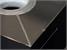 Signature Hawkes Pool Dining Table in High Gloss Black - Ex-Display Special - Top Rail Dent