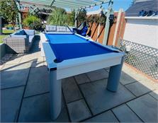 Fusion Outdoor Pool Dining Table: White - 7ft - Warehouse Clearance