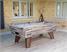 Supreme Winner Pool Table - Vintage Festival Finish - Silver Cloth - Installation