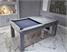 Signature Warwick Pool Dining Table - Concrete Finish - Installation - 1 - Half Dining Top