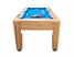 Signature Hayworth 4-in-1 Pool Dining Table - Oak Finish - End