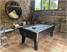 Signature Cambridge Pool Table - Black Finish - Silver Cloth