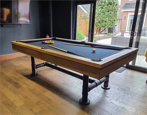 Signature Marshall Silver Mist Pool Dining Table - 7ft