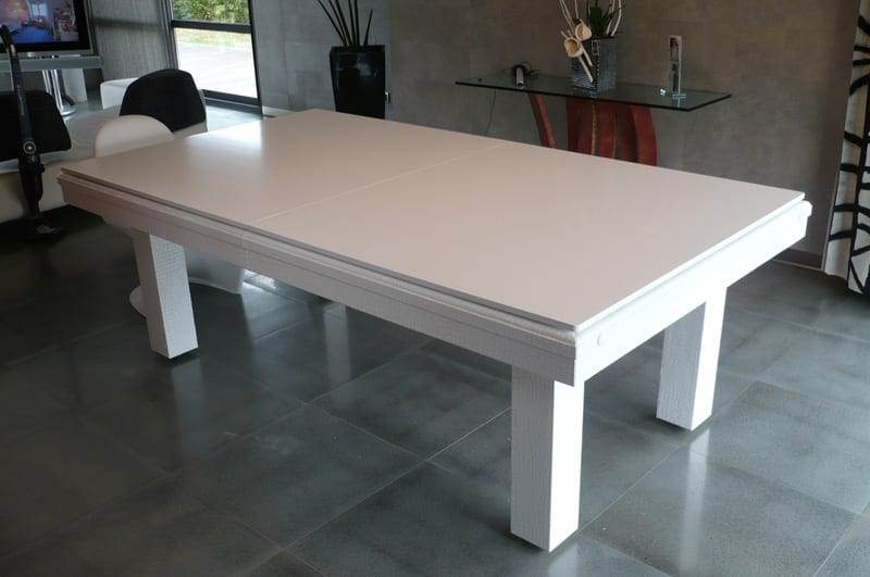 Billard Toulet Pearl White Crocodile Dining Top
