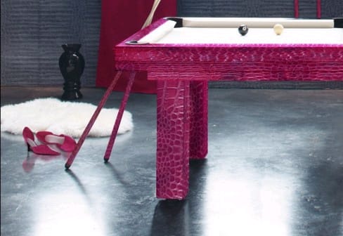 Billard Toulet Penelope Pink Crocodile Close Up