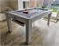 Signature Chester Pool Dining Table - White Finish - Silver Cloth - 1