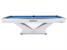 Rasson Victory II American Pool Table in White - Side View