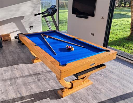 Signature Huntsman Solid Oak Pool Dining Table: 6ft, 7ft