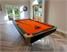 Signature Jefferson American Pool Table - Black Finish - Orange Cloth