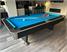 Signature Jefferson American Pool Table - Black Finish - Blue Cloth