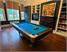 Signature Jefferson American Pool Table - Black Finish - Blue Cloth