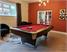 Signature Jefferson American Pool Table - Black Finish - Burgundy Cloth