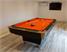 Signature Jefferson American Pool Table - Black Finish - Orange Cloth