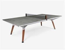 Cornilleau Play-Style Origin Outdoor Table Tennis Table: White Finish with Stone Top