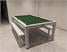 Signature Strickland American Pool Dining Table - White Finish - English Green Cloth