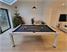 Signature Strickland American Pool Dining Table - White Finish - Black Cloth