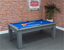Signature Warwick Pool Dining Table: Onyx Grey Finish, 6ft - Warehouse Clearance