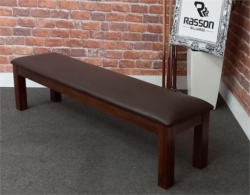 Signature Upholstered Pool Table Bench - Walnut: Warehouse Clearance