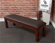 Signature Upholstered Pool Table Storage Bench - Walnut: Warehouse Clearance