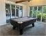 Supreme Winner Pool Table - Black Rustic Finish - Silver Cloth - Installation