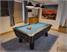 Supreme Winner Pool Table - Rustic Finish - Powder Blue Cloth - Installation