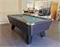 Supreme Winner Pool Table - Rustic Finish - Powder Blue Cloth - Installation