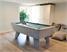 Supreme Winner Pool Table - Concrete Finish - Powder Blue Cloth - Installation