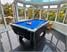 Supreme Winner Pool Table - Black Pearl Finish - Blue Cloth - Installation