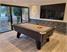 Supreme Winner Pool Table - Rustic Finish - Silver Cloth - Installation