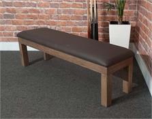 Signature Upholstered Pool Table Bench - Silver Mist: Warehouse Clearance